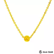 JoveGold漾金飾 璀璨人生黃金項鍊-小