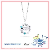 STORY故事銀飾-Sanrio學院Mix系列-Cinnamoroll大耳狗晶鑽純銀項鍊