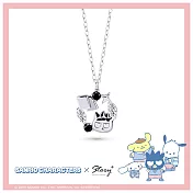 STORY故事銀飾-Sanrio學院Mix系列-Bad Badtz-maru酷企鵝晶鑽純銀項鍊