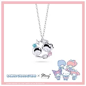 STORY故事銀飾- Sanrio學院Mix系列-LittleTwinStars雙子星晶鑽純銀項鍊