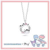 STORY故事銀飾- Sanrio學院Mix系列-HelloKitty凱蒂貓晶鑽純銀項鍊