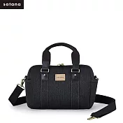 satana - New Denim 小波士頓包 - 丹寧黑