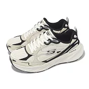 Skechers 休閒鞋 Edgeride-Cool Fusion 女鞋 米 黑 厚底 緩衝 運動鞋 150493NTBK 25cm NATURAL/BLACK