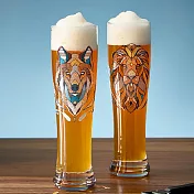 【德國 RITZENHOFF】傳承時光系列- 獅與狼傳說小麥啤酒對杯 /646ml