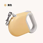 摩達客寵物-可愛馬卡龍系 自動伸縮帶狀狗狗牽繩5m 四色可選 戶外遛狗 安全牽引繩150kg拉力大型犬可hold 黃色
