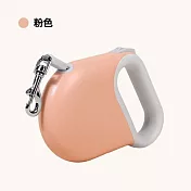 摩達客寵物-可愛馬卡龍系 自動伸縮帶狀狗狗牽繩5m 四色可選 戶外遛狗 安全牽引繩150kg拉力大型犬可hold 粉色