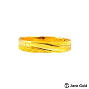 JoveGold漾金飾 細水長流黃金男戒指