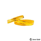 JoveGold漾金飾 細水長流黃金成對戒指