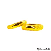 JoveGold漾金飾 愛河黃金成對戒指