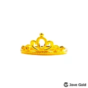 JoveGold漾金飾 小公主黃金戒指