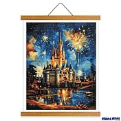 [HOMEHERE] DIY鑽石畫／城堡煙火 掛軸無框版