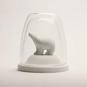 QUALY 雙層附蓋玻璃杯 (北極熊)