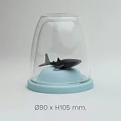 QUALY 雙層附蓋玻璃杯 (鯨鯊)