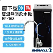 送晶工電碗 JK-113【愛科EVERPOLL】廚下型雙溫冷熱無壓飲水機 EP-168 含安裝