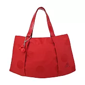 agnes b.大圓點B立體串珠手提包-小- 紅