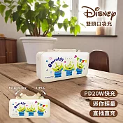 【正版授權】Disney迪士尼 5000mAh 雙頭口袋充行動電源(Type-C+Lightning) 三眼怪歡慶