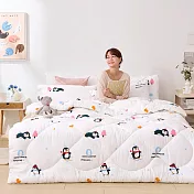 【DUYAN 竹漾】Heat-Fi 可水洗羽絲絨被 / 企鵝日常