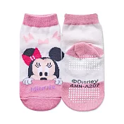 【ONEDER 旺達】迪士尼米奇米妮止滑襪 小熊維尼 跳跳虎 直版襪 台灣製童襪- 米妮 MN-A207