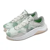 Nike 訓練鞋 Wmns Legend Essential 3 NN P 女鞋 灰 綠 支撐 穩定 健身 DV9008-001 23cm GREY/GREEN