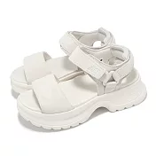 New Balance NB 涼鞋 258 女鞋 米白 奶茶色 厚底 絨面革 休閒鞋 SWAFSHB1-B 22cm BEUGE