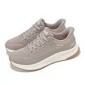 Skechers 休閒鞋 Bobs Squad 4-Staple Look Slip-Ins 女鞋 藕色 健走 厚底 117624TPE 24cm TAUPE