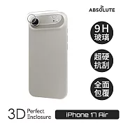 ABSOLUTE 3D Perfect iPhone 17 Air 專用 3D全包覆9H高硬度玻璃鏡頭保護貼