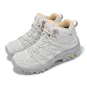 Merrell 登山鞋 Moab 3 Mid WP 女鞋 防水鞋面 灰 中筒 越野 郊山 戶外鞋 ML038792 23.5cm VAPOR GREY