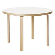 Artek Aalto Table round 90A 圓桌  （白色桌面、Ø 100 公分）
