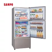 【SAMPO聲寶】530公升極光鈦變頻鋼板三門冰箱 SR-C53DV(Y7) ✔基本安裝✔舊機回收