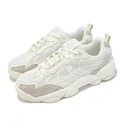 Fila 休閒鞋 Wavy Spaghetti 男鞋 女鞋 復古 米白 奶茶 老爹鞋 斐樂 4C624Z100 23cm WHITE/WHITE/WHITE