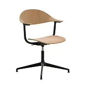 Vitra Mynt 動態坐姿萬用椅 （淺橡木／深黑、固定椅腳）