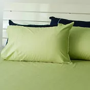 【麗塔寢飾】40支紗精梳棉 美式信封枕套組 抹茶