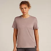 【紐西蘭Icebreaker】女 Tech Lite 圓領短袖上衣(寬鬆版)-150 XS 藕粉