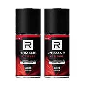 ROMANO 羅馬諾 男香抑味滾珠露50ml(2入) 優雅紅