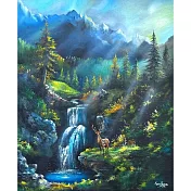 【玲廊滿藝】曾啟文-藏風聚氣 福澤長存60x50cm