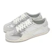 Puma 休閒鞋 Bella UT Leather 女鞋 銀 復古 皮革 40218606 27cm SILVER/BEIGE