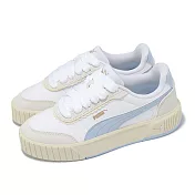 Puma 休閒鞋 Carina Mia Memoires 女鞋 厚底 增高 白 藍 餅乾鞋 40351401 23cm WHITE/BLUE