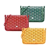 GOYARD PLUMET 經典LOGO翻蓋扁斜背包-多色選 綠
