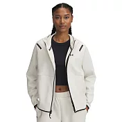 Under Armour 女 Unstoppable Flc 連帽外套-1379842-279 L 白色