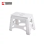 【日本天馬】快收耐固便攜式防滑摺疊/摺合椅-高32CM- 典雅白