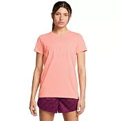 Under Armour 女 Pjt Rock HWT Passion 短T-Shirt-1387500-896 L 粉紅色