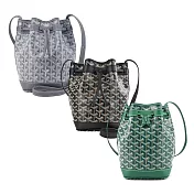 GOYARD PEFLOT 經典塗料帆布束繩水桶包-任選色 小/綠