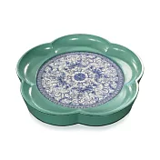 【C’est Chic】京雲煙雲景德鎮青瓷梅花茶盤-幅34cm-5色可選 風化藍綠