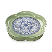 【C’est Chic】京雲煙雲景德鎮青瓷梅花茶盤-幅34cm-5色可選 風化豆綠