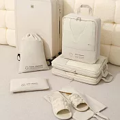 壓縮收納六件組 米色