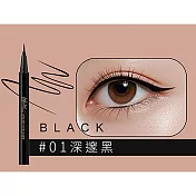 【CINQUAIN 思珂】持久抗暈染眼線液筆 深邃黑