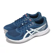 Asics 排球鞋 Upcourt 6 男鞋 藍 白 輕量 室內運動 羽排鞋 亞瑟士 1071A104402 27cm MAKO BLUE/WHITE