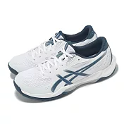 Asics 排球鞋 GEL-Rocket 12 男鞋 女鞋 白 藍 羽排鞋 室內運動 緩震 亞瑟士 1071A116100 26cm WHITE/MAKO BLUE