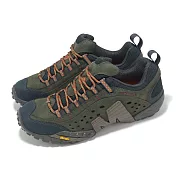 Merrell 戶外鞋 Intercept 男鞋 黑 灰 皮革 支撐 抓地 運動鞋 ML559593 25.5cm BLUE WING