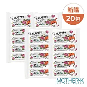 韓國MOTHER-K LALAPOPO 大馬士革玫瑰絲柔濕紙巾20抽(20包/箱)